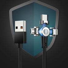 Load image into Gallery viewer, Rotate 180 degree Magnetic USB Cable 5A Fast Charging USB
