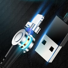 Load image into Gallery viewer, Rotate 180 degree Magnetic USB Cable 5A Fast Charging USB